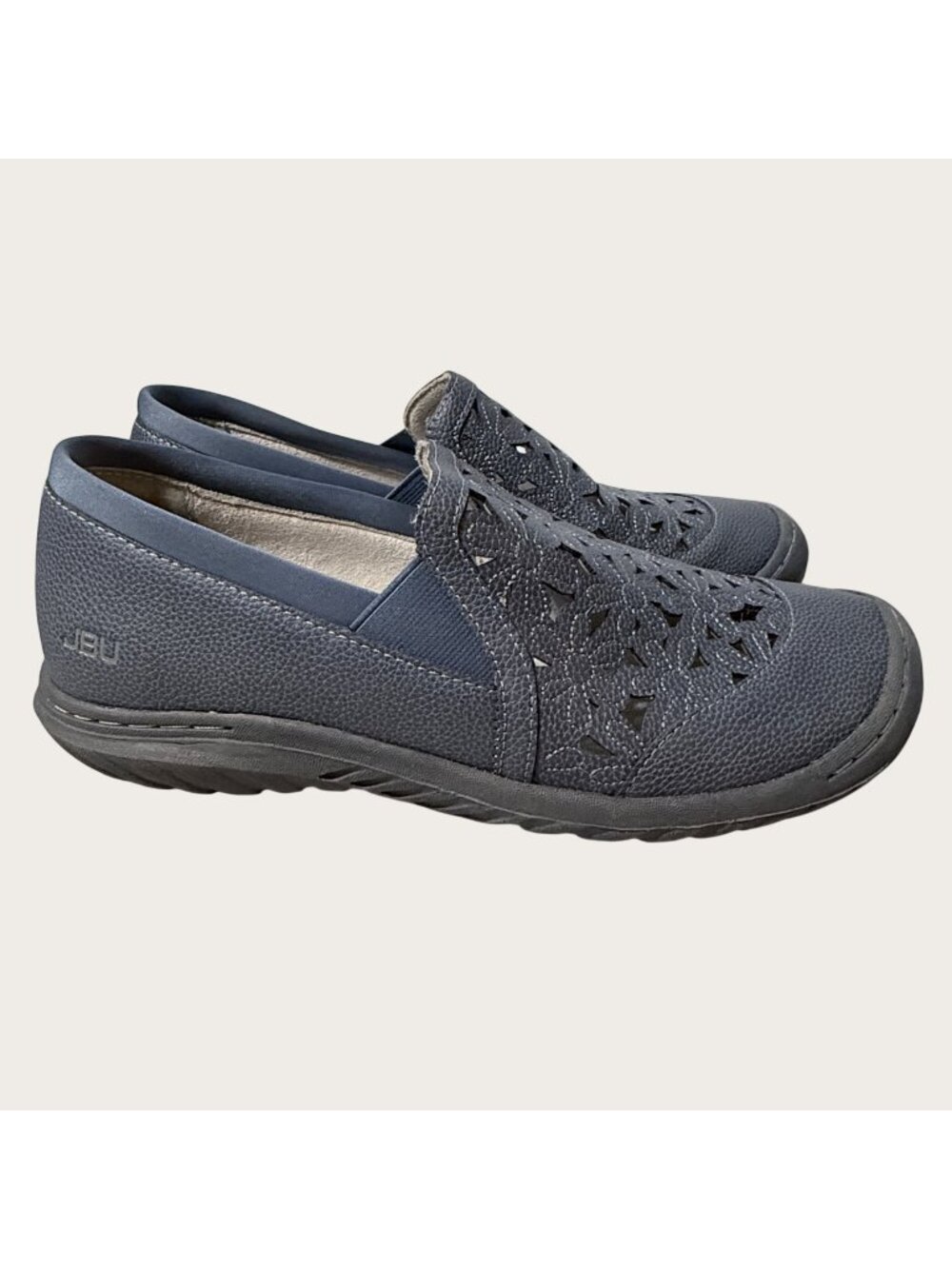 JBU Jambu Wildflower Moc Vegan Perforated Slip-On Shoes Womens Size 8.5M Blue